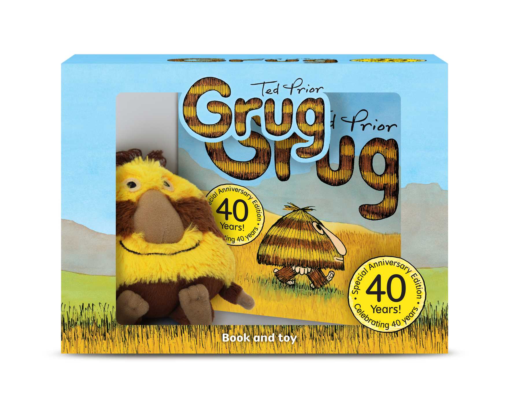 Grug 40th Anniversary Celebration Book and Plush Box book cover